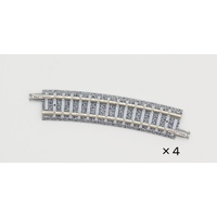 Tomix 1197 N Curve PC Track 12-1/2" 317mm Radius, 15° (4)