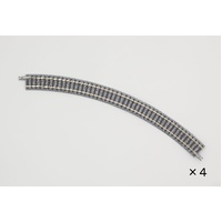 Tomix 1851 N Curve Track 11" 280mm Radius, 45° (4)