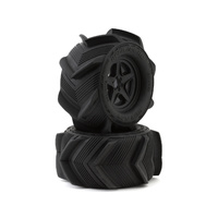 UPGRADE RC SNOW PLOW 2.8" PRE-MOUNTED SAND/SNOW TYRES WITH 5-STAR WHEELS 2 PIECES [UPG-10002]
