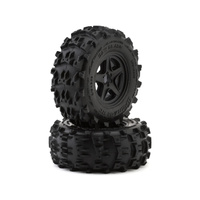 UPGRADE RC [UPG-10003] SAW BLADE 2.8" PRE-MOUNTED OFF-ROAD TYRES WITH 5-STAR WHEELS (2 PIECES)