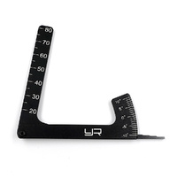 YEAH RACING YT-0056BK 3 IN 1 CAMBER GAUGE BLACK FOR ALL 1/8 & 1/10 ON ROAD CARS
