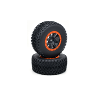 ZD RACING 7542 DBX-10 WHEELS TIRE/TYRE SET RED