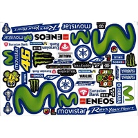 BODYWORX BWX-ST022 MOTOGP MOVISTAR M1 YAMAHA ROSSI STICKERS