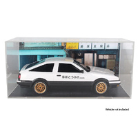 LDRC LA0051 TRANSPARENT DISPLAY CASE 1/24 SCALE WITH BACKGROUND